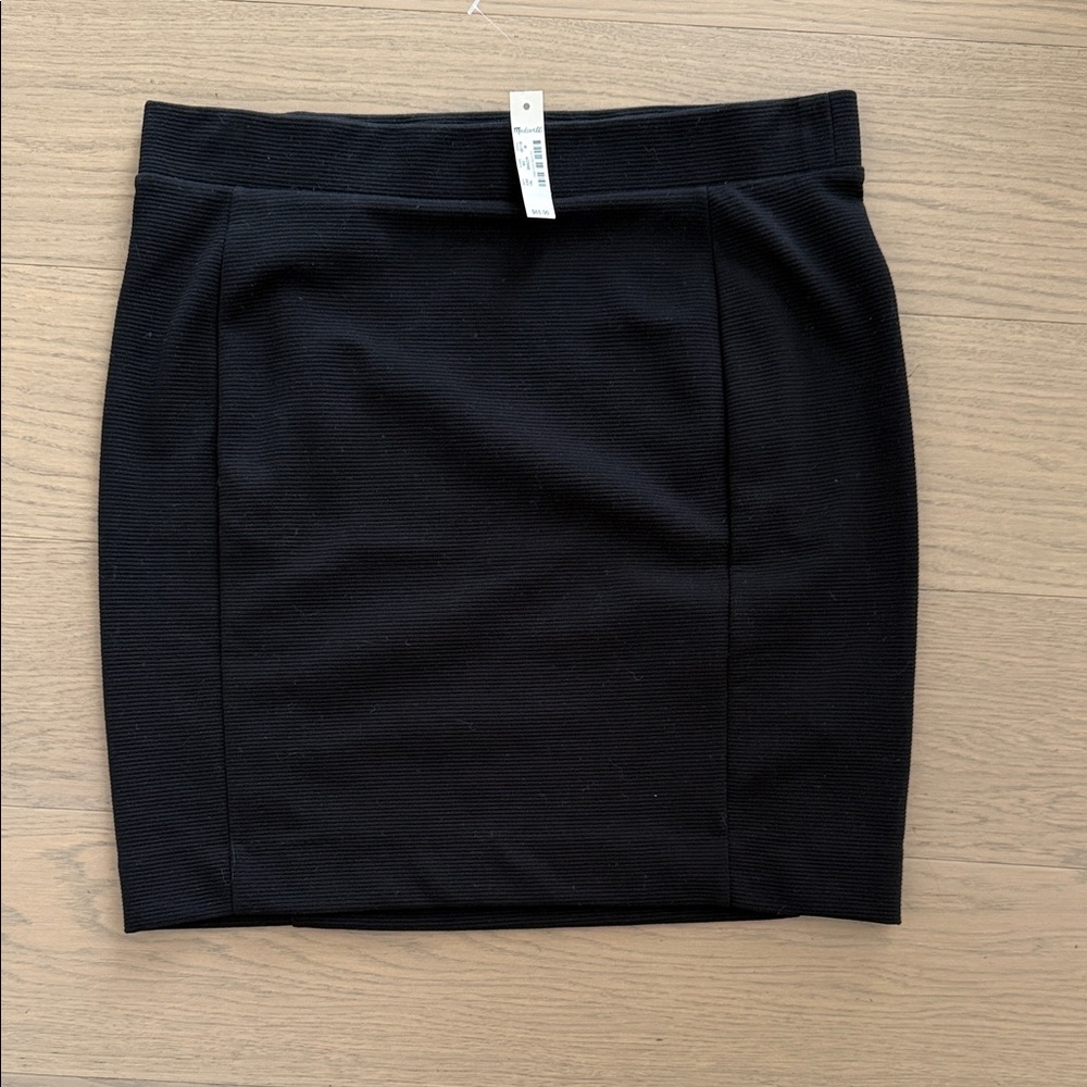 Madewell Black Mini Pencil Skirt